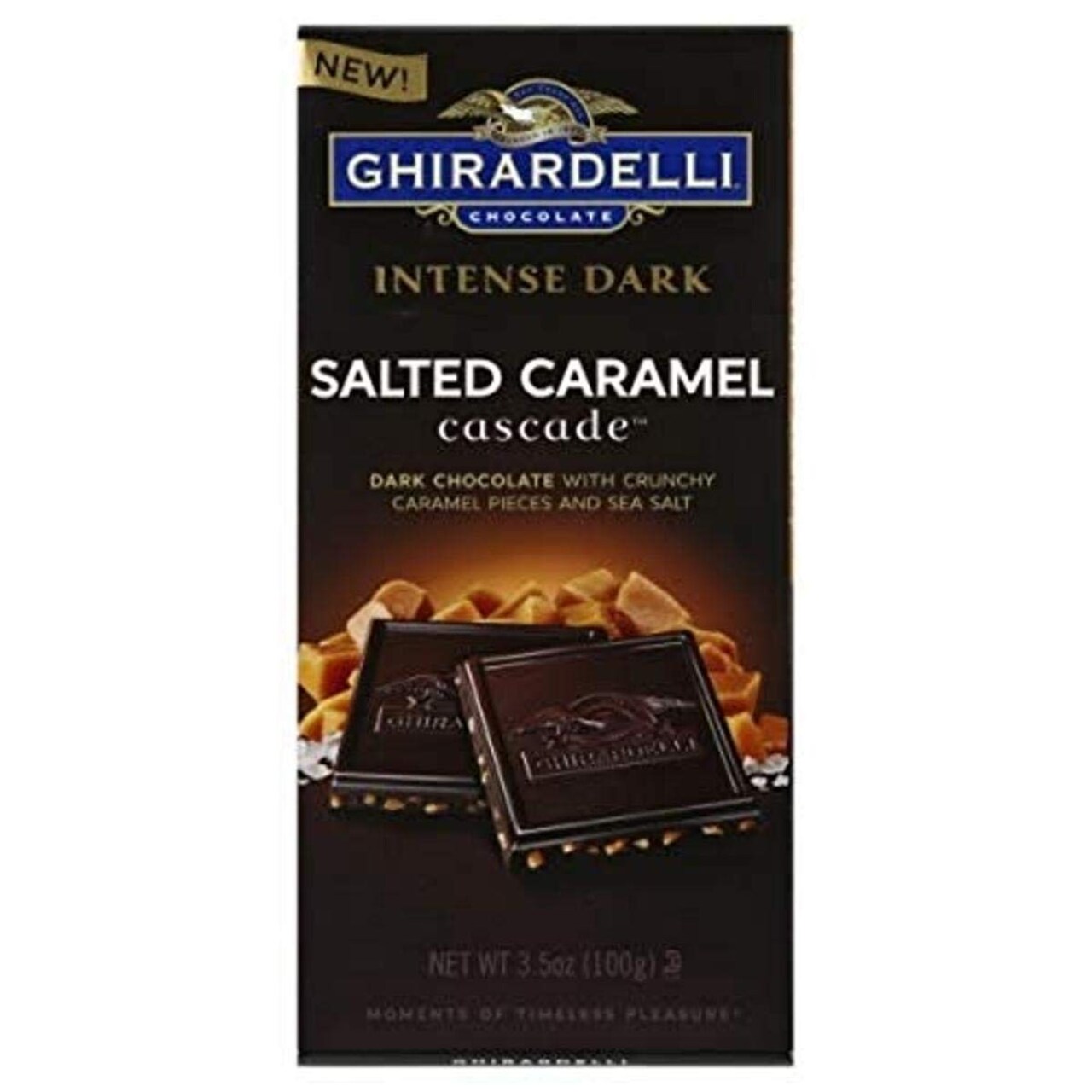 Intense Chclt Sltd Crml Bar Dark Chocolate Bar, 3.5 Oz (Case of 12)